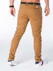 Spodnie męskie chino - rude P156